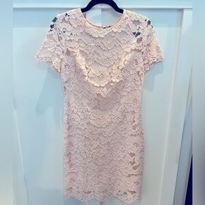 Lauren Ralph Lauren EUC Pink Lace Sheath Dress Sz 6